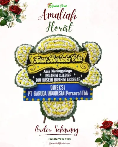 Papan Bunga Duka di Sabungan Sipabangun