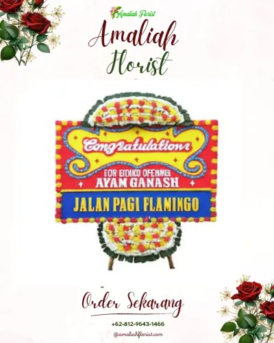 Bunga Papan Congratulation di Sabungan Sipabangun